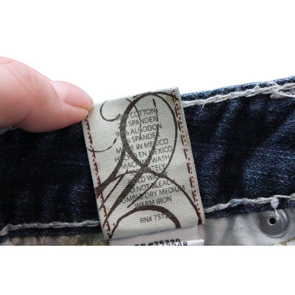 BKE Madison Capri Size 25 Denim Western Rodeo Southwestern Festival Embroidered - Picture 13 of 14